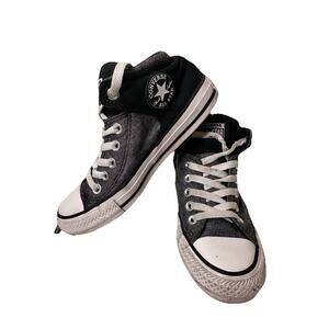 CONVERSE Chuck Taylor All Star AXEL Mid Easy On YOUTH 3 Black & Blue Sneakers